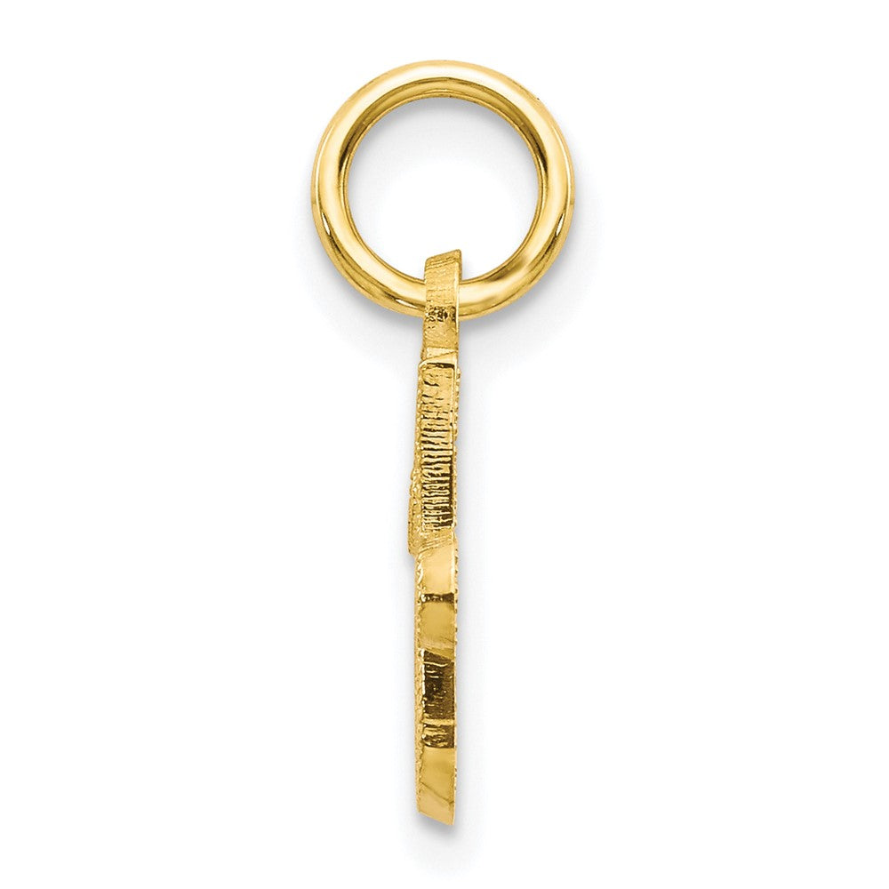 10K Gelbgold Initiale J Charm