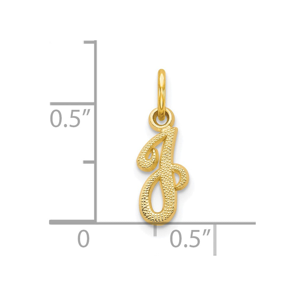 10K Gelbgold Initiale J Charm
