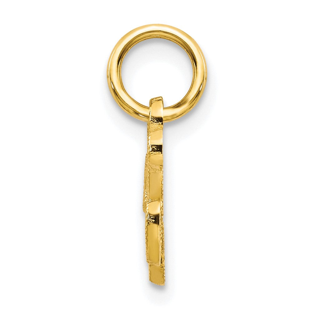 10K Gelbgold Initiale K Charm