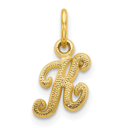 10K Gelbgold Initiale K Charm