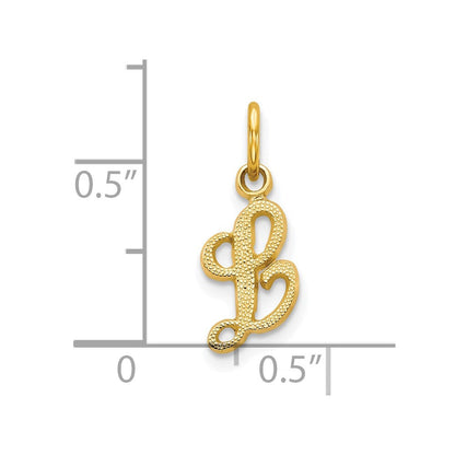 10K Gelbgold Initiale L Charm