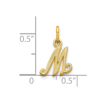 10K Gelbgold Initiale M Charm