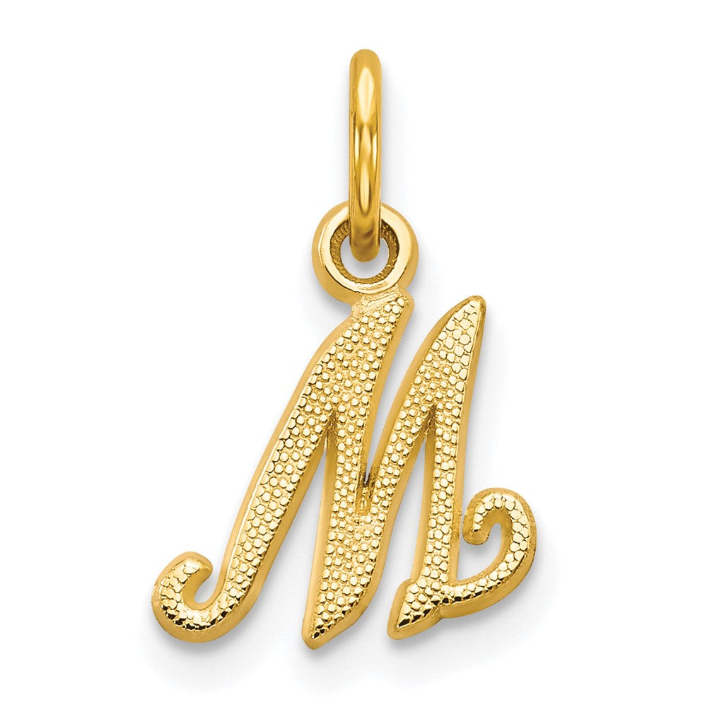 10K Gelbgold Initiale M Charm
