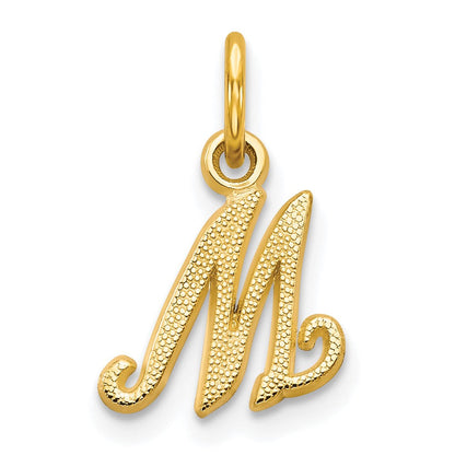 10K Gelbgold Initiale M Charm