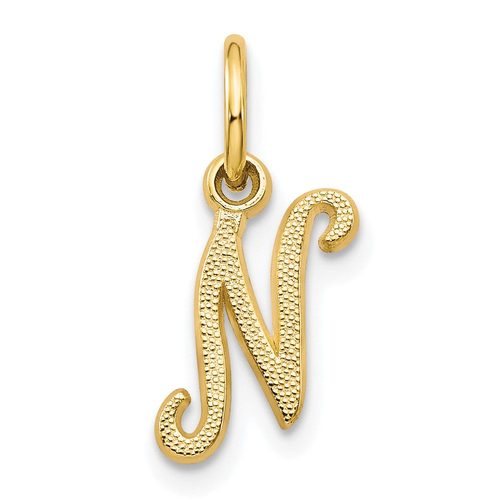 10K Gelbgold Initiale N Charm