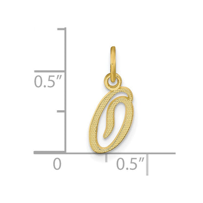 10K Gelbgold Initiale O Charm