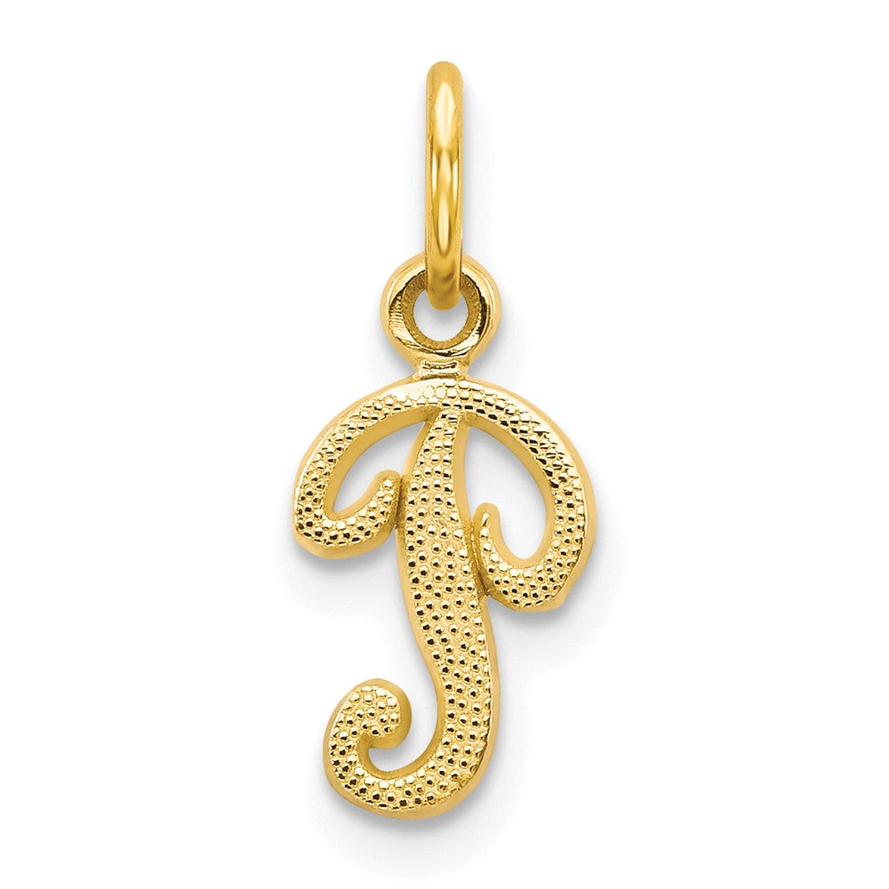 10K Gelbgold Initiale P Charm