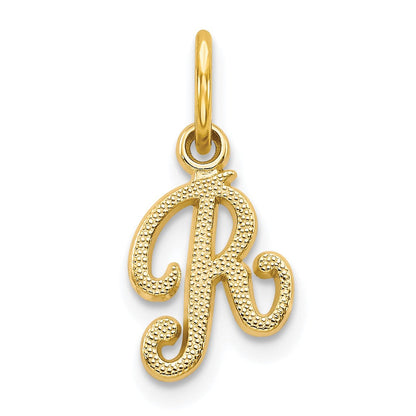 10K Gelbgold Initiale R Charm