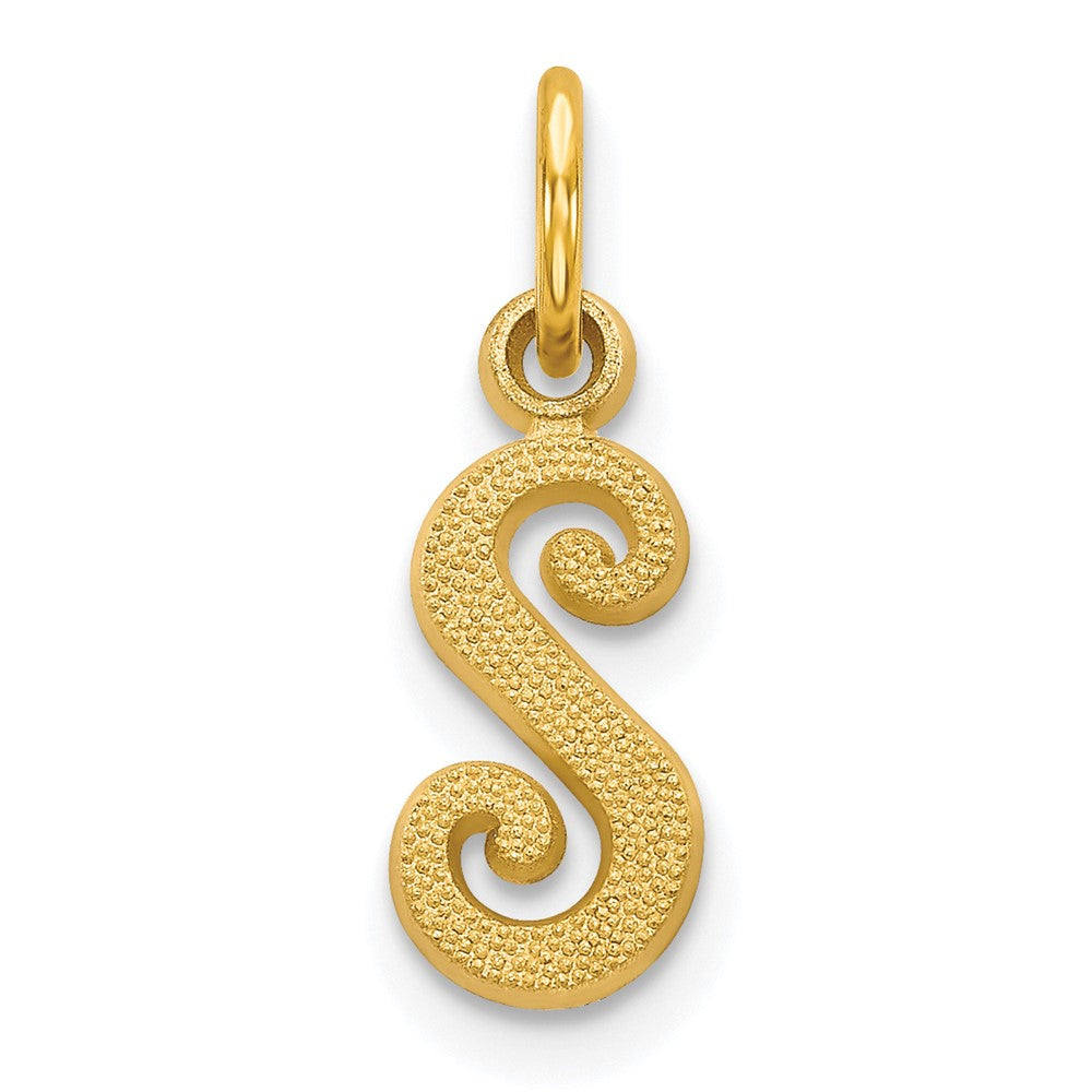 10K Gelbgold Initiale S Charm