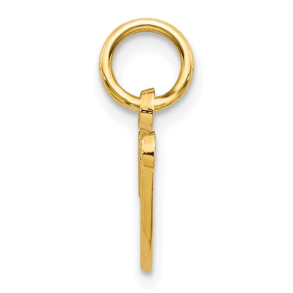 10K Gelbgold Initiale V Charm