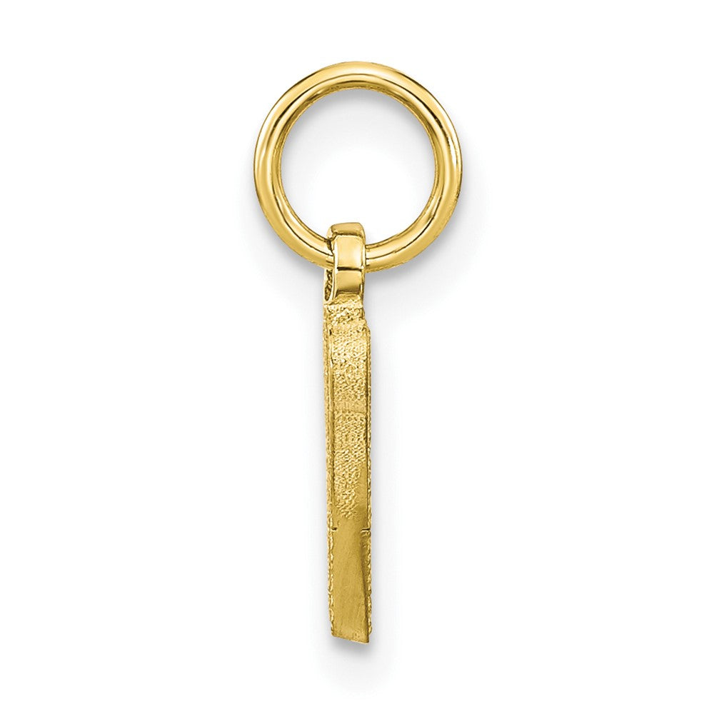 10K Gelbgold Initiale W Charm