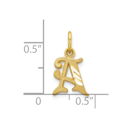 10K Gelbgold Initiale A Charm