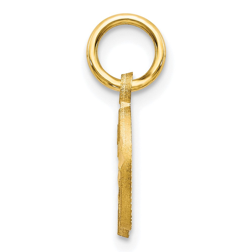 10K Gelbgold Initiale D Charm