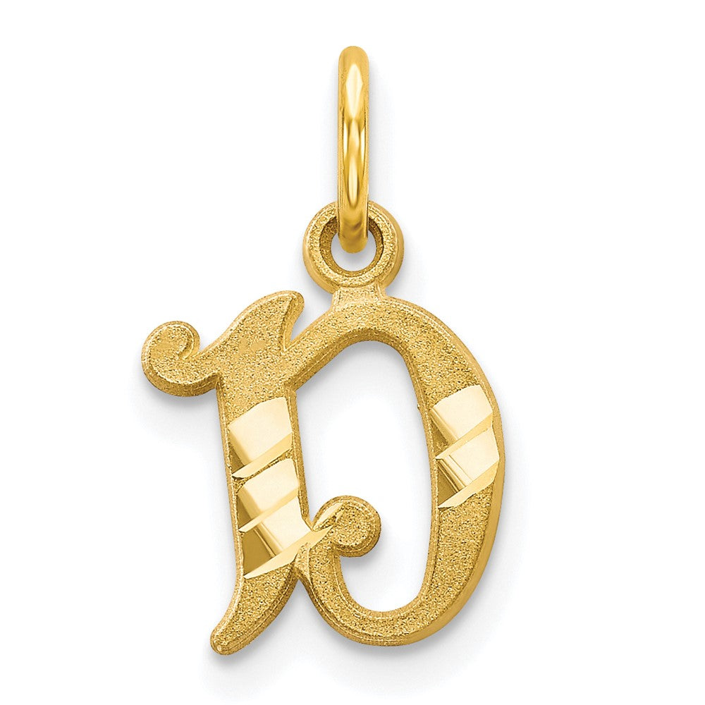 10K Gelbgold Initiale D Charm