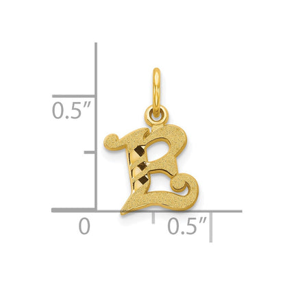 10K Gelbgold Initiale E Charm