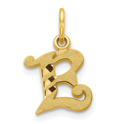 10K Gelbgold Initiale E Charm