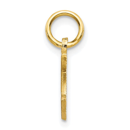 10K Gelbgold Initiale F Charm