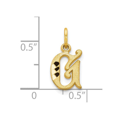 10K Gelbgold Initiale G Charm