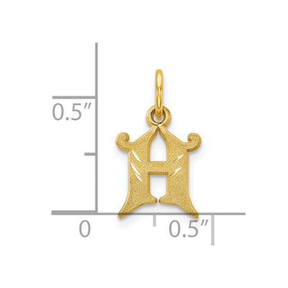 10K Gelbgold Initiale H Charm