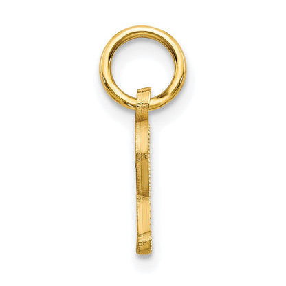 10K Gelbgold Initiale R Charm