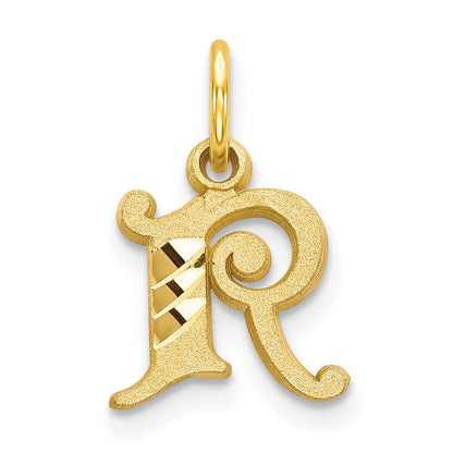 10K Gelbgold Initiale R Charm
