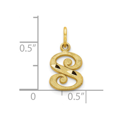 10K Gelbgold Initiale S Charm