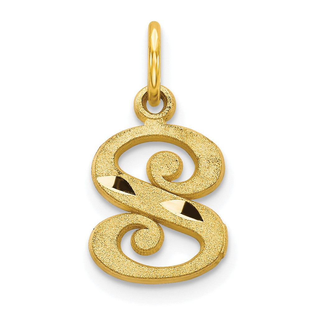 10K Gelbgold Initiale S Charm