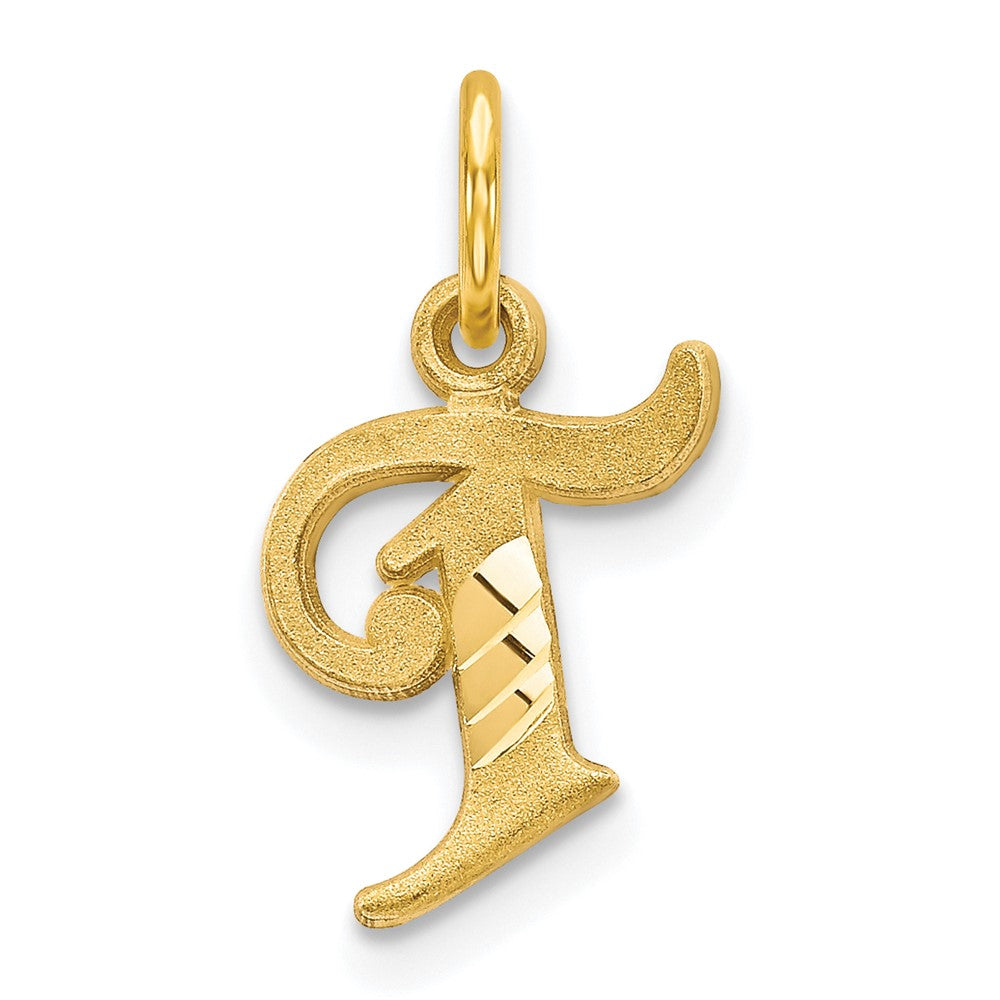 10K Gelbgold Initiale T Charm