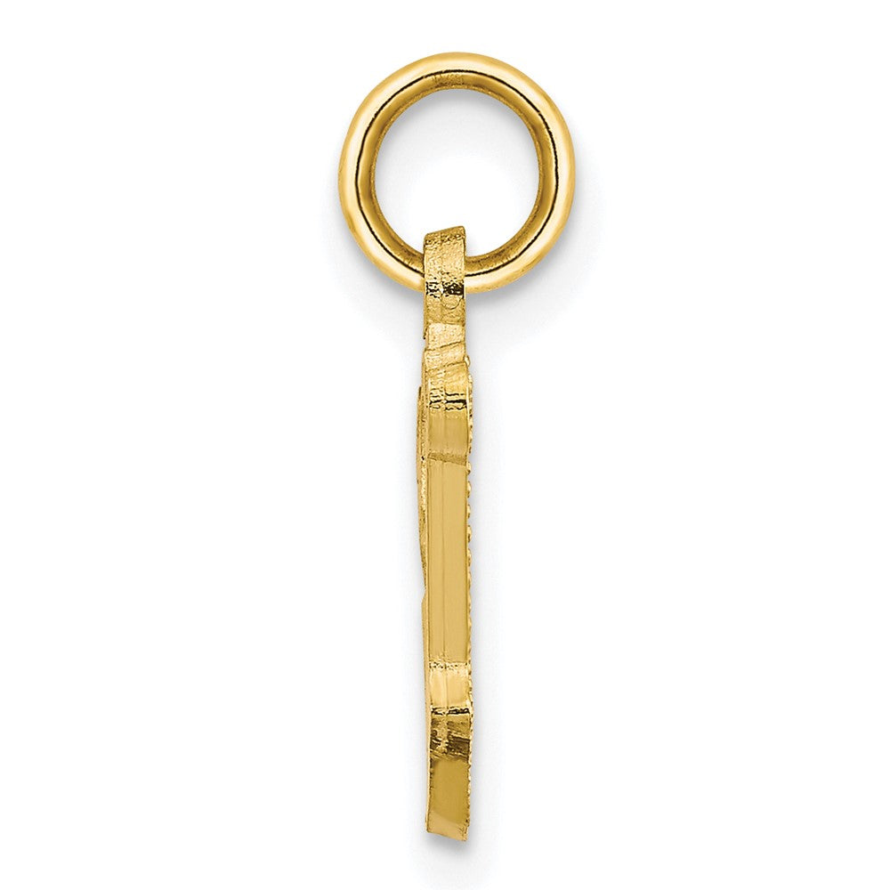 10K Gelbgold Initiale V Charm