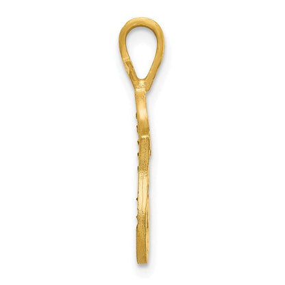 10K Gelbgold Initiale G Anhänger