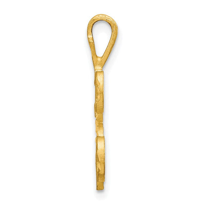 10K Gelbgold Initiale K Anhänger