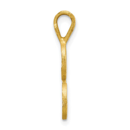 10K Gelbgold Initiale L Anhänger