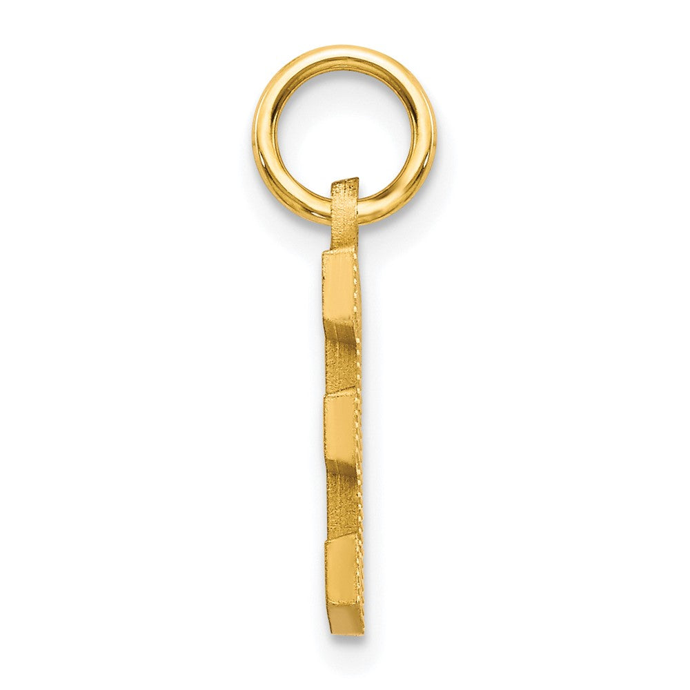 10K Gelbgold Initiale E Charm