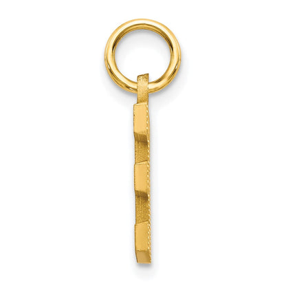 10K Gelbgold Initiale E Charm
