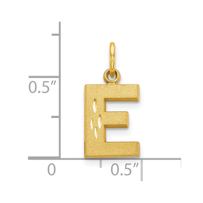 10K Gelbgold Initiale E Charm