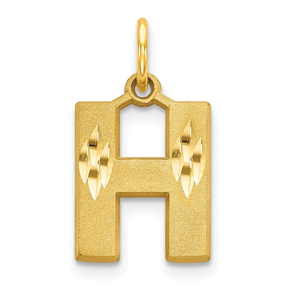 10K Gelbgold Initiale H Charm