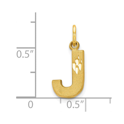 10K Gelbgold Initiale J Charm