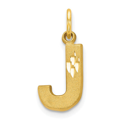 10K Gelbgold Initiale J Charm