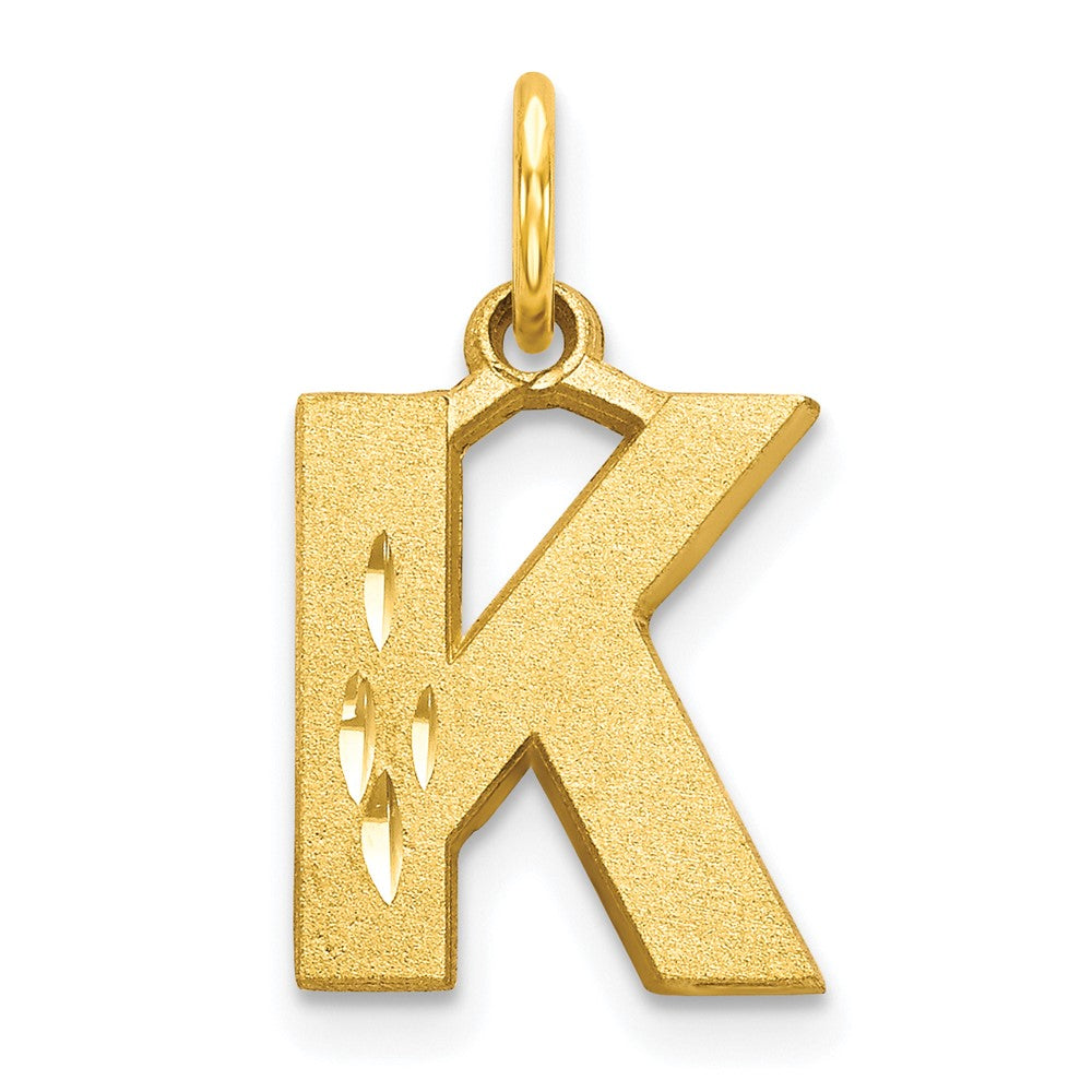 10K Gelbgold Initiale K Charm