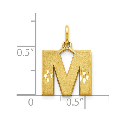 10K Gelbgold Initiale M Charm