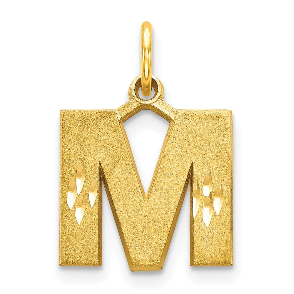 10K Gelbgold Initiale M Charm