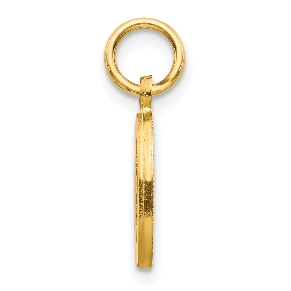10K Gelbgold Initiale O Charm