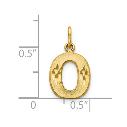 10K Gelbgold Initiale O Charm