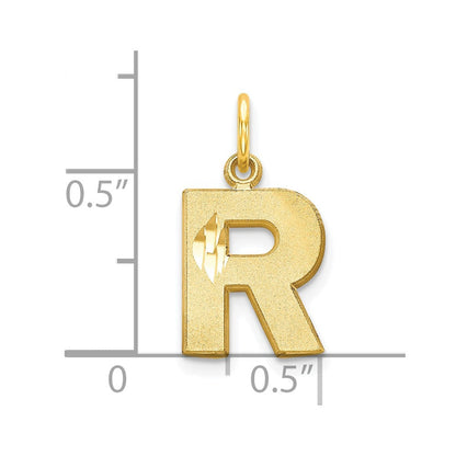 10K Gelbgold Initiale R Charm