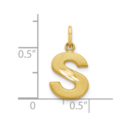 10K Gelbgold Initiale S Charm