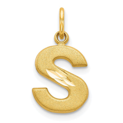 10K Gelbgold Initiale S Charm