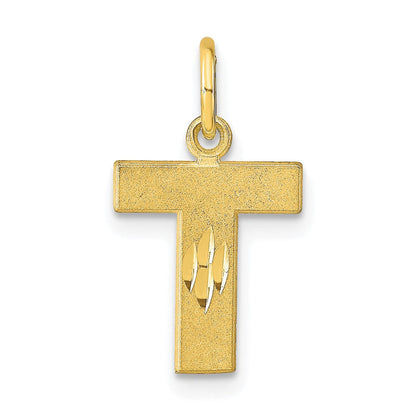 10K Gelbgold Initiale T Charm