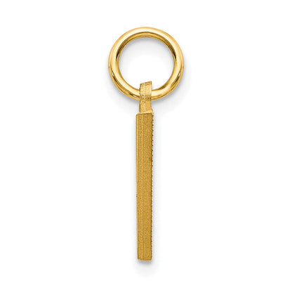 10K Gelbgold Initiale V Charm