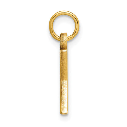 10K Gelbgold Initiale X Charm