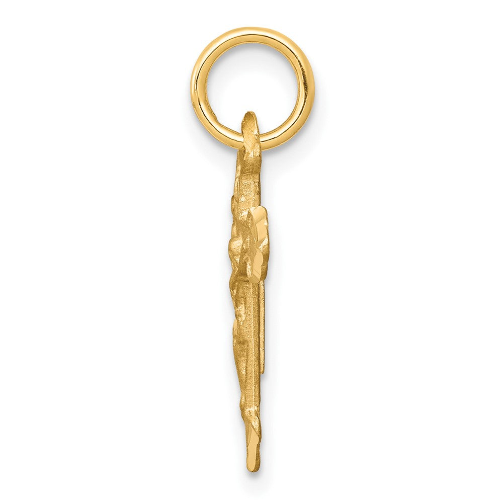 10K Gelbgold Kruzifix Charm